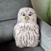 Poduszki dekoracyjne - Poduszka Duża Sowa Puszczyk Uralski - miniaturka - grafika 1