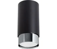Lampy sufitowe - Sollux SL.1408 - Oświetlenie punktowe NERO 1xGU10/10W/230V 12,5 cm czarny/chrom błyszczący - miniaturka - grafika 1