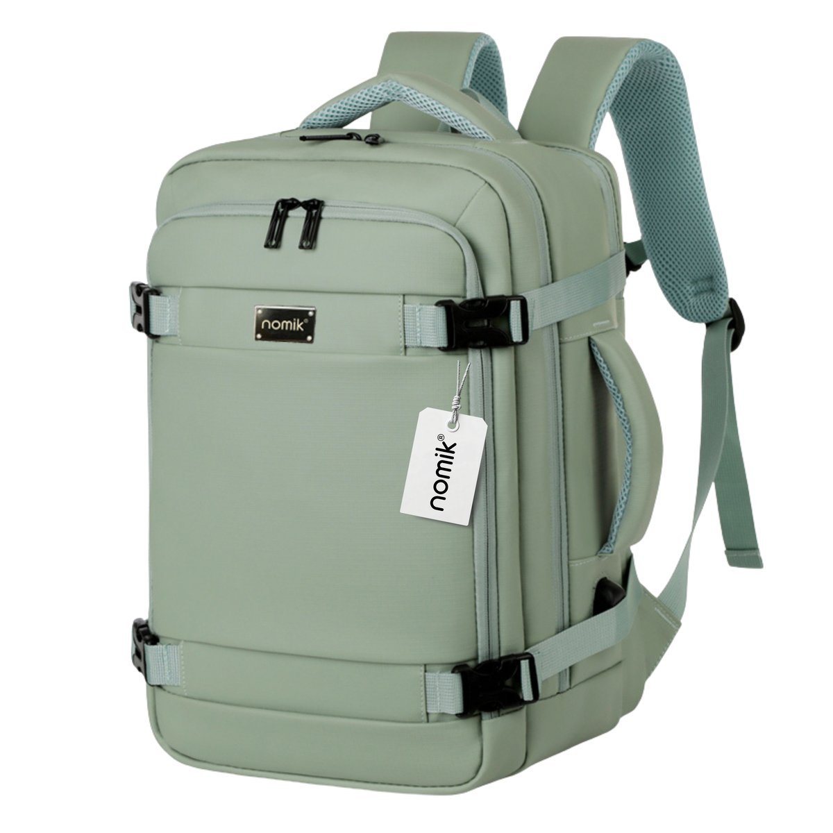 Plecak do samolotu bagaż podręczny Ryanair Wizzair 40x25x20 plecak podróżny kabinowy zielony oliwkowy