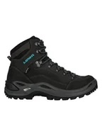 Buty trekkingowe damskie - LOWA Skórzane buty turystyczne "Renegade GTX Mid Ws" w kolorze czarnym - miniaturka - grafika 1