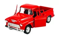 Samochody i pojazdy dla dzieci - Welly Old Timer 1955 Chevrolet Stepside Pick Up Czerwony 1:34 - miniaturka - grafika 1