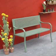 Ławki ogrodowe - Ławka ogrodowa 123 x 60 cm miętowy - miniaturka - grafika 1