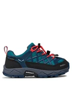 Buty trekkingowe dziecięce - Salewa Trekkingi Jr Wildfire Wp 64009-8641 Niebieski - miniaturka - grafika 1