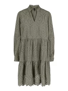 YAS Damska sukienka Yasholi Ls Dress S. Noos, wetiver, XS - Sukienki - miniaturka - grafika 1