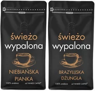Kawa - Kawa ziarnista Świeżo Palona Zestaw 2x1kg 100% Arabika Yankee Caffee (śNP,śB) - miniaturka - grafika 1
