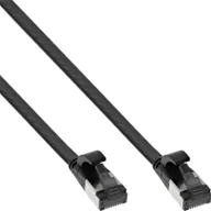 Patchcordy - InLine InLine® Flat patch cable, U/FTP, Cat.8.1, TPE halogen free, black, 2m - miniaturka - grafika 1