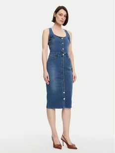 Fracomina Sukienka jeansowa FP25SD4001D46402 Niebieski Slim Fit - Sukienki - miniaturka - grafika 1