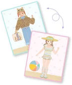 Zabawki kreatywne - Djeco Drewniane magnesy i metalowe pudełko - Odzież - miniaturka - grafika 1