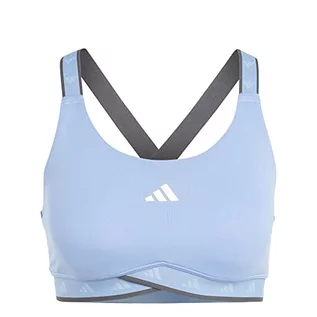 Biustonosze - adidas Powerimpact Lekkie wsparcie sportowe stanik, Blue Fusion Met., XXS - grafika 1