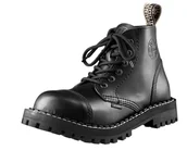 Botki męskie - glany STEEL - BLACK (6 dziurek)-39 - miniaturka - grafika 1