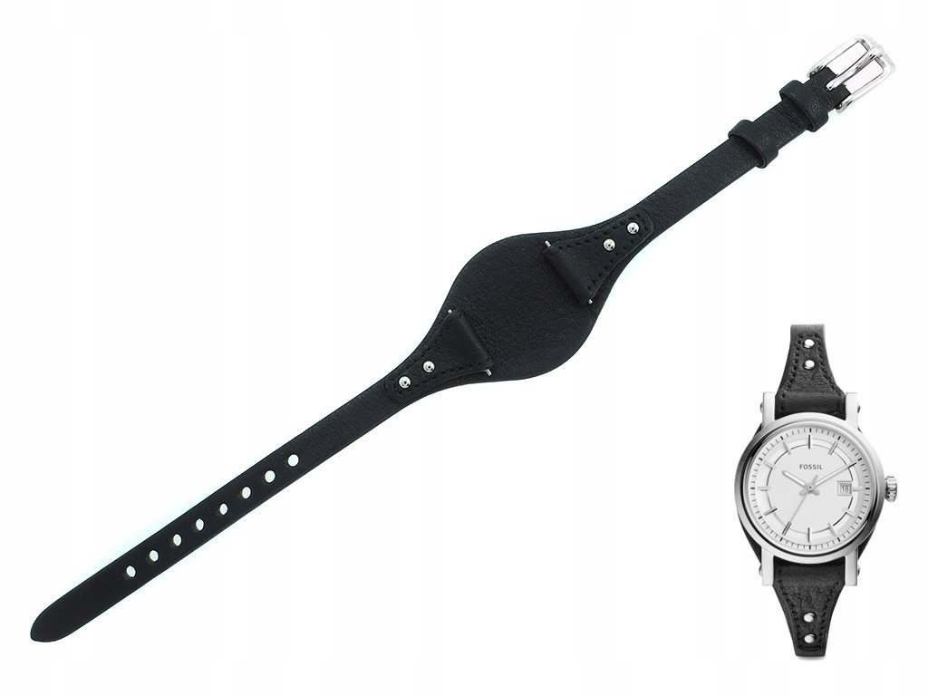 Pasek Fossil Small Oryginal Boyfriend ES3948 czarny skórzany oryginał