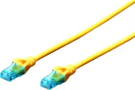Kable miedziane - Digitus Kabel krosowy UTP CAT.5E żółty 1m DK-1511-010/Y A-DK-1511-010/Y (ADK1511010/Y) - miniaturka - grafika 1