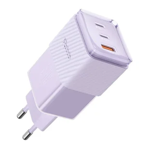 Ładowarka sieciowa GaN 67W Mcdodo CH-1502 2x USB-C, USB-A (fioletowa) - Ładowarki do telefonów Ładowarka sieciowa GaN 67W Mcdodo CH-1502 2x USB-C, USB-A (fioletowa) - Ładowarki do telefonów - miniaturka - grafika 1