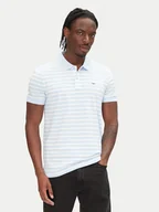 Koszulki męskie - Tommy Jeans Polo DM0DM20676 Błękitny Slim Fit - miniaturka - grafika 1