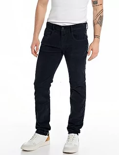 Spodnie męskie - Replay spodnie męskie anbass, 086 BLUE, 33W / 34L - grafika 1