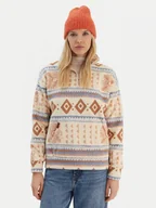 Bluzy damskie - Roxy Polar Live Out Loud ERJPF03169 Beżowy Relaxed Fit - miniaturka - grafika 1