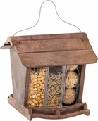 Karmniki dla ptaków - FERPLAST JOK 1 WILD BIRD FEEDER - karmnik brązowy - miniaturka - grafika 1