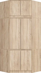 Fabryka Mebli Akord SZAFA NAROŻNA Z NADSTAWKĄ S100 DĄB SONOMA - Szafy - miniaturka - grafika 1