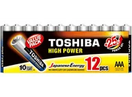 Baterie i akcesoria - Baterie TOSHIBA High Power AAA 12 szt. - miniaturka - grafika 1