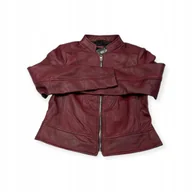 Kurtki damskie - Skórzana kurtka damska ramoneska Real Leather S - miniaturka - grafika 1