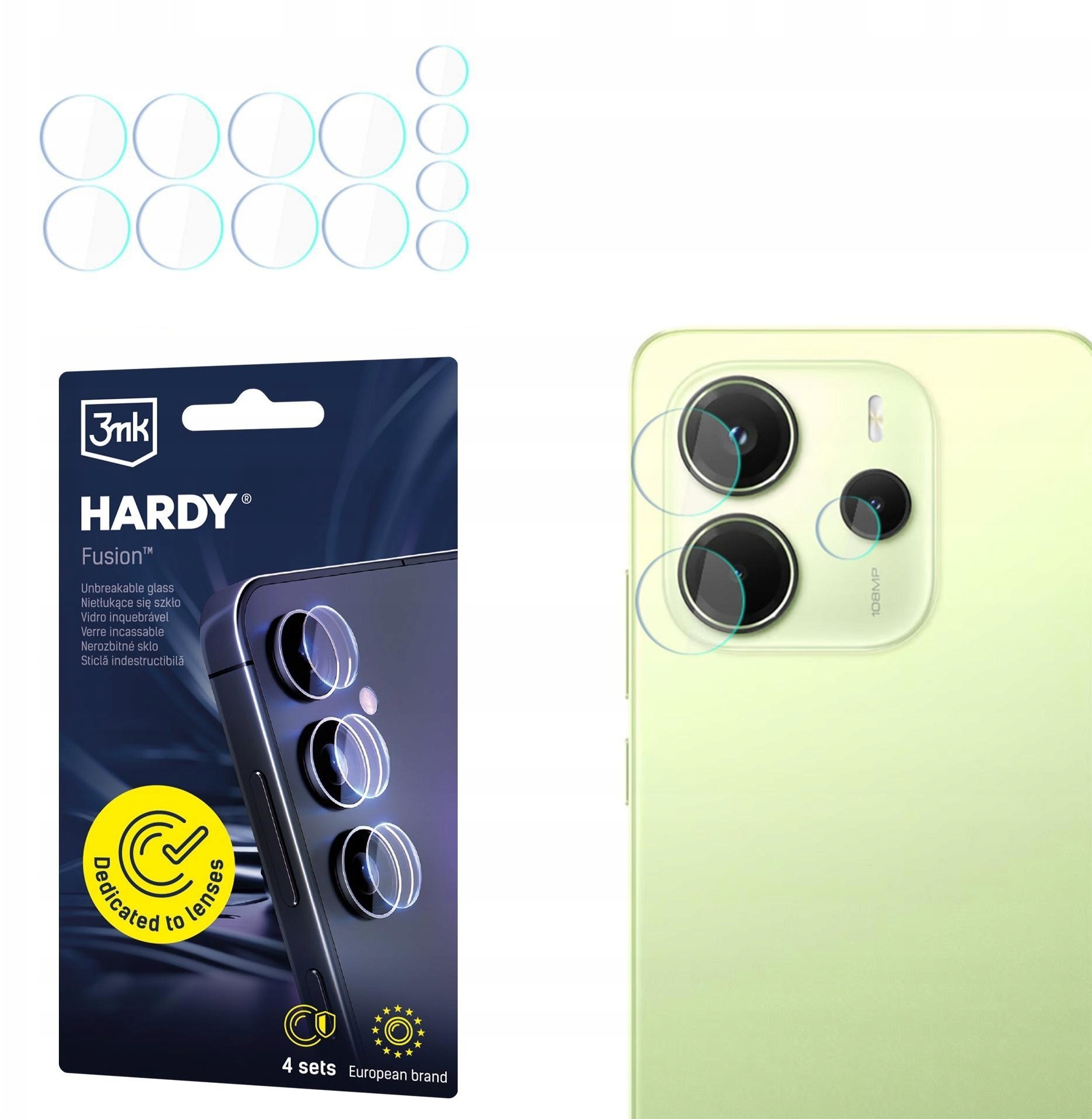 3MK Redmi Note 14 4G - 3mk Hardy Fusion Lens Protection
