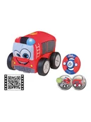 Zabawki zdalnie sterowane - Happy People Zdalnie sterowany pluszowy samochód straży pożarnej - 18m+ - miniaturka - grafika 1