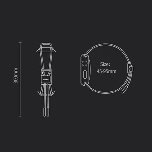 Baseus pasek opaska bransoleta do Apple Watch 42 mm / 44 mm biały (LBAPWA4-B24) - Akcesoria do smartwatchy - miniaturka - grafika 21