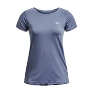 Koszulki i topy damskie - Damska Koszulka z krótkim rękawem UNDER ARMOUR UA HG ARMOUR SS 1328964-767 – Szary - miniaturka - grafika 1