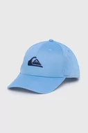 Czapki męskie - Quiksilver czapka z daszkiem kolor niebieski gładka - miniaturka - grafika 1