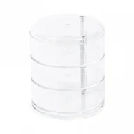Biżuteria - akcesoria - stojak na biżuterię obrotowyØ11,5 x 13,7 cm przezroczysty - miniaturka - grafika 1