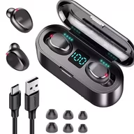 Słuchawki - Roneberg RF9 CZARNY - miniaturka - grafika 1