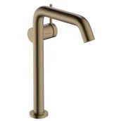 Baterie umywalkowe - HANSGROHE 73370140 Tecturis S Jednouchwytowa bateria umywalkowa 240 Finie do umywalek nablatowych, CoolStart z kompletem odpływowym Push-Open Brąz Szczotkowany - miniaturka - grafika 1