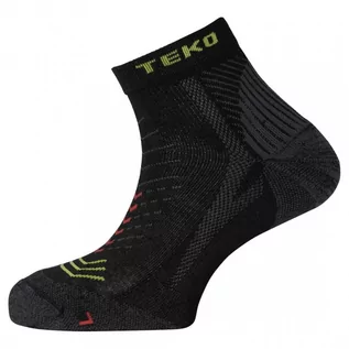 Skarpetki i podkolanówki sportowe - Skarpety z merino ecoRUN Enduro Light Half Cushion 2.0 Black - grafika 1