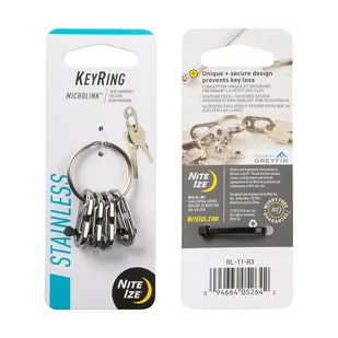 Nite Ize - Kółko do kluczy KeyRing MicroLink - Stalowe - RL-11-R3 - Breloki - miniaturka - grafika 1