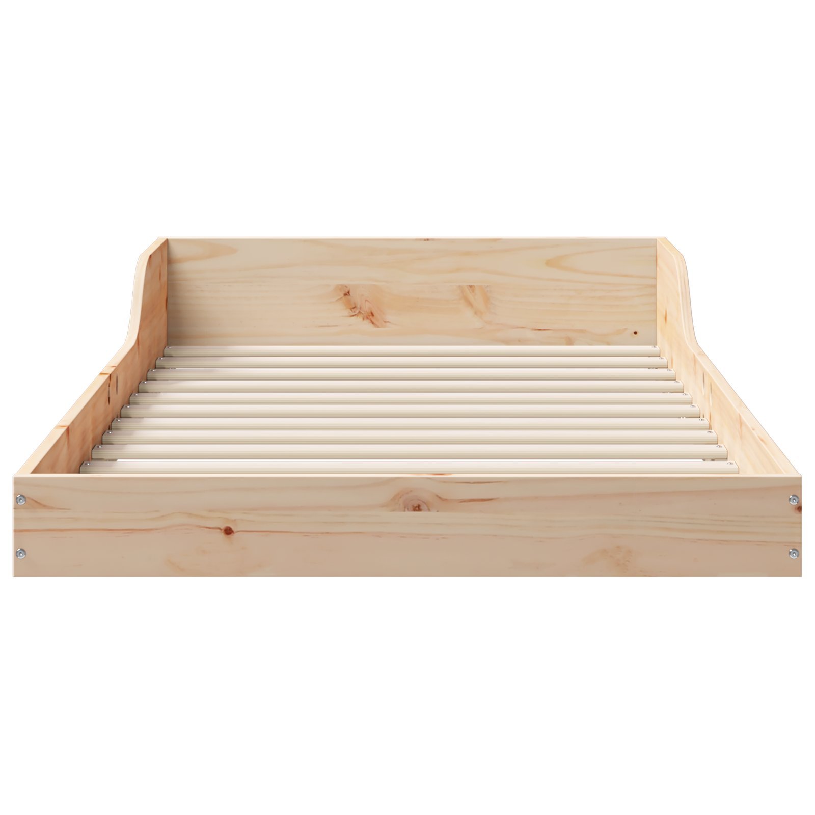 vidaXL Ramka łóżka Brązowy 90 x 220 cm Lite drewno sosnowe