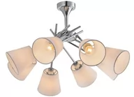 Lampy sufitowe - Candellux VOX LAMPA WISZĄCA 8X40W E14 CHROM Z ABAŻUREM - miniaturka - grafika 1