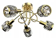 Lampy sufitowe - Lampa Wisząca Sufitowa Żyrandol Plafon Kryształki - miniaturka - grafika 1