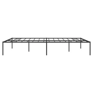 Metalowa rama łóżka, czarna, 183x213 cm Lumarko! - Łóżka - miniaturka - grafika 7