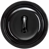 Pokrywki - Pokrywa emaliowana czarna 16 cm EMALIA OLKUSZ - miniaturka - grafika 1