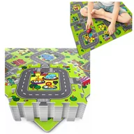 Maty piankowe - MATA EDUKACYJNA puzzle piankowe dla dzieci ULICA miasto gruba 1cm DUŻA - miniaturka - grafika 1