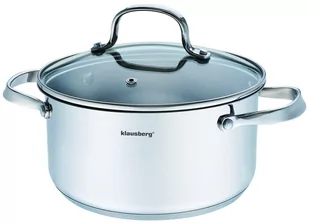 Klausberg Garnek stalowy 2.5L 18cm KLAUSBERG Premium 18/10 [KB-7212] KB-7212 - Garnki - miniaturka - grafika 2