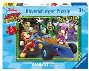 Puzzle - Ravensburger Puzzle podłogowe 24 elementy Mickey i raźni rajdowcy - miniaturka - grafika 1