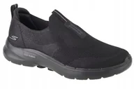 Buty sportowe męskie - Skechers Go Walk 6 216202-BBK 41 Czarne - miniaturka - grafika 1
