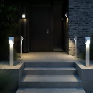 Lampy ogrodowe - Słupek ogrodowy Garden z aluminium, biały - miniaturka - grafika 1