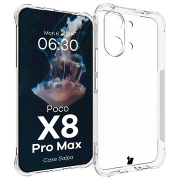 Etui przezroczyste Bizon do Poco X8 Pro Max, case do telefonu, plecki