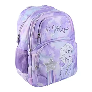 CERDÁ LIFE'S LITTLE MOMENTS Dziewczęcy plecak szkolny Frozen 2 z kieszenią przednią i boczną siatką, kolekcja szkolna, oficjalny produkt licencjonowany Disney, ciemnofioletowy, Estándar - Plecaki szkolne i tornistry - miniaturka - grafika 1