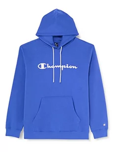 Champion Męska bluza z kapturem Legacy American Classics Heavy Powerblend z polarem, kobaltowy niebieski, XS - Bluzy męskie - miniaturka - grafika 1