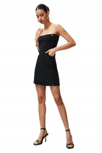 TRENDYOL CZARNA PROSTA SUKIENKA JEANSOWA DAMSKA 36 5AA - Sukienki TRENDYOL CZARNA PROSTA SUKIENKA JEANSOWA DAMSKA 36 5AA - Sukienki - miniaturka - grafika 1