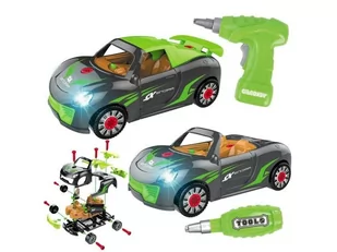 Samochód Sportowy Porsche Do Rozkręcania I Skręcania Wkrętarka - Zabawki konstrukcyjne - miniaturka - grafika 1