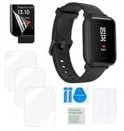 Akcesoria do smartwatchy - Folia ochronna do Amazfit Bip S na ekran hydrożelowa mocna TPU 4 sztuki - miniaturka - grafika 1
